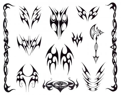 Tribal Mask Tats Pics Design